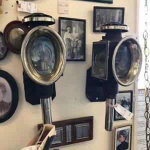 Pair of Antique Horse Drawn Carriage Lanterns *Retrofitted*
